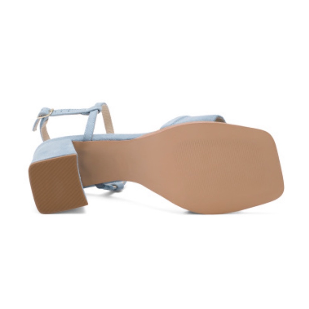 INTENTIONALLY BLANK Made In Brazil Suede Validated Heeled Sandals - Picture 3 of 3